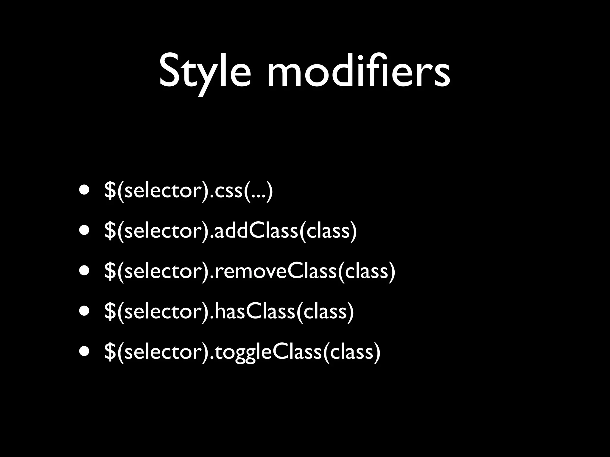 Unobtrusive JavaScript with jQuery