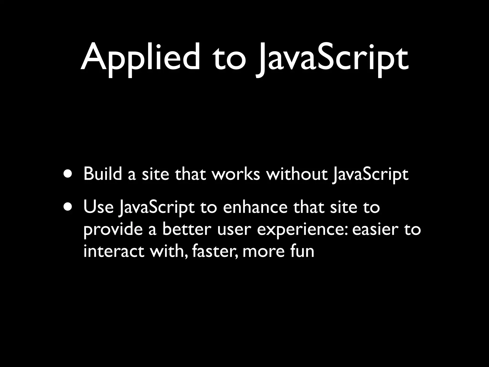 Unobtrusive JavaScript with jQuery