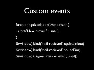 Unobtrusive JavaScript with jQuery