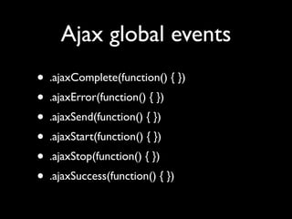 Unobtrusive JavaScript with jQuery