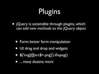 Unobtrusive JavaScript with jQuery