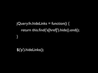 Unobtrusive JavaScript with jQuery