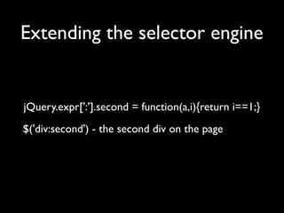 Unobtrusive JavaScript with jQuery