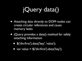 Unobtrusive JavaScript with jQuery