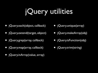 Unobtrusive JavaScript with jQuery