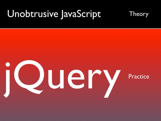 Unobtrusive JavaScript with jQuery | PDF | Web Development | Internet