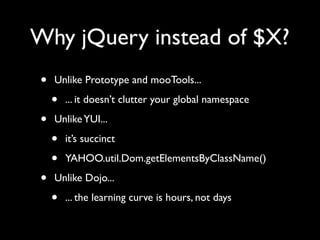 Unobtrusive JavaScript with jQuery