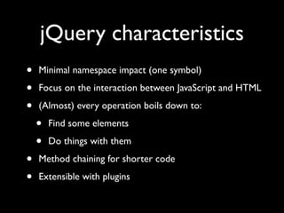 Unobtrusive JavaScript with jQuery