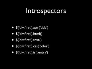 Unobtrusive JavaScript with jQuery