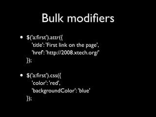 Unobtrusive JavaScript with jQuery
