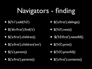 Unobtrusive JavaScript with jQuery