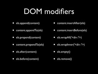 Unobtrusive JavaScript with jQuery