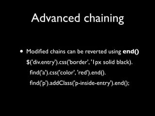 Unobtrusive JavaScript with jQuery