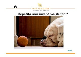 6
    Repetita non iuvant ma stufant*




                                  * credit
 