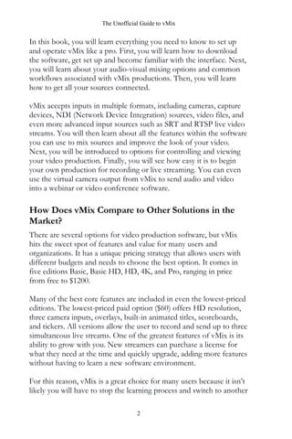 Vmix User Guide.pdf Unofficial guide to vmix by streamgeeks | PDF