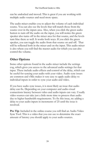 Vmix User Guide.pdf Unofficial guide to vmix by streamgeeks | PDF