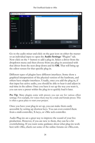 Unofficial guide to vmix by streamgeeks | PDF