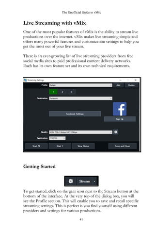 Vmix User Guide.pdf Unofficial guide to vmix by streamgeeks | PDF