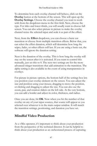 Vmix User Guide.pdf Unofficial guide to vmix by streamgeeks | PDF