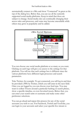 Vmix User Guide.pdf Unofficial guide to vmix by streamgeeks | PDF