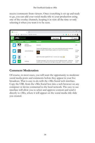Vmix User Guide.pdf Unofficial guide to vmix by streamgeeks | PDF