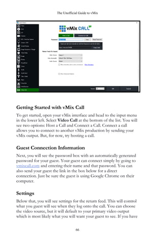 Vmix User Guide.pdf Unofficial guide to vmix by streamgeeks | PDF