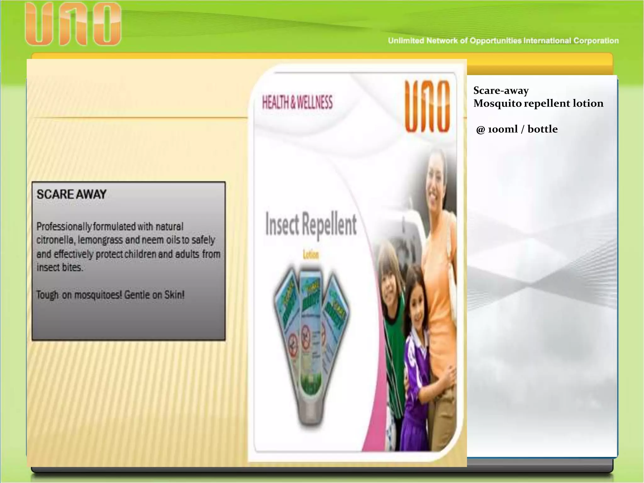 Scare-away
Mosquito repellent lotion
@ 100ml / bottle
 