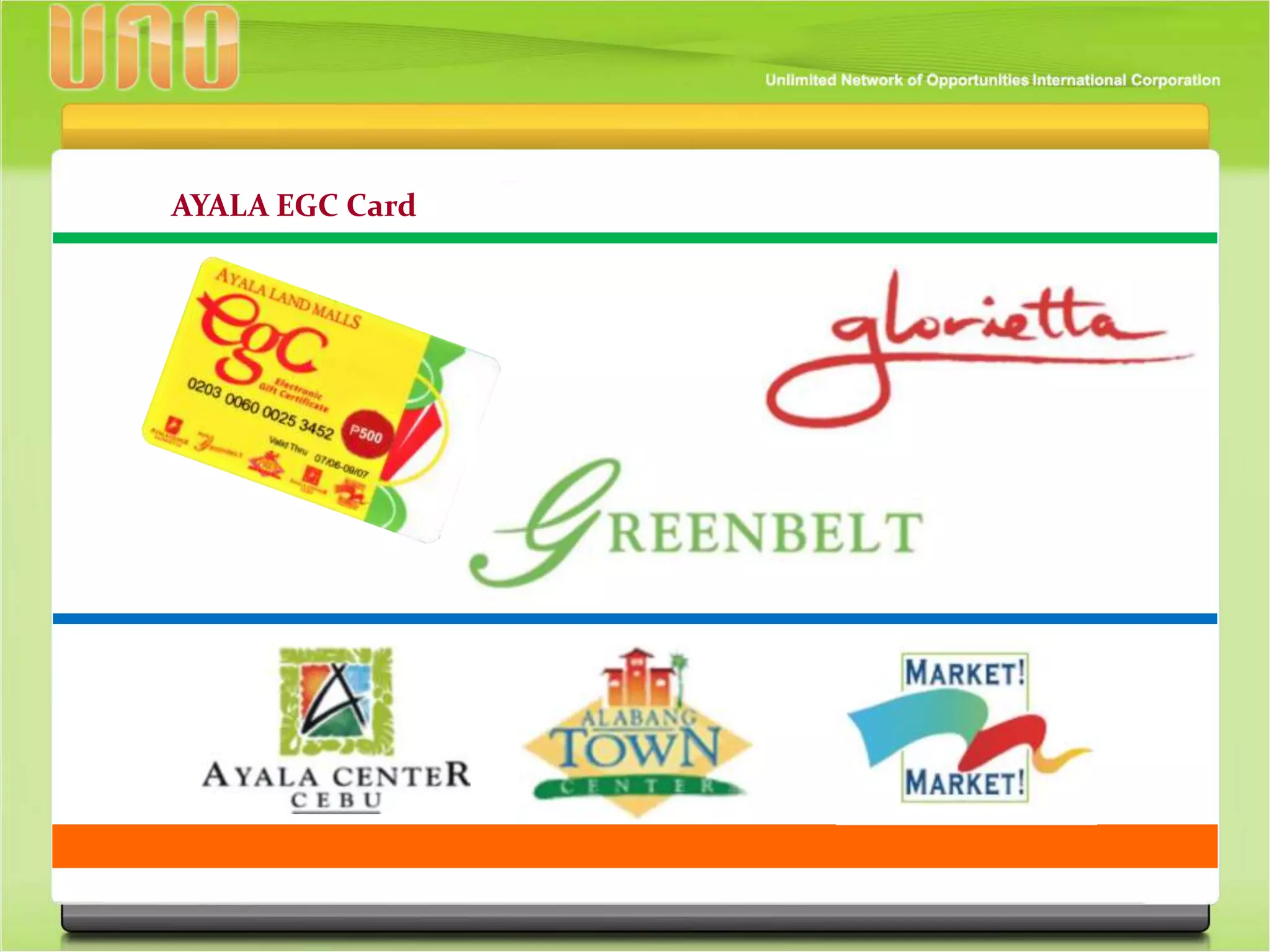 AYALA EGC Card
GIFT CERTIFICATES
 