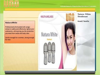 Natura- White
Deodorant
60ml/ bottle
 