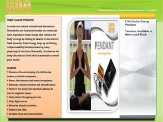 UNO Scalar Energy
Pendant
Variants: Available in
Brown and Black
 
