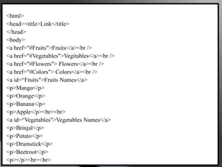 Unordered List, Nested and Ordered Lists in HTML.pptx
