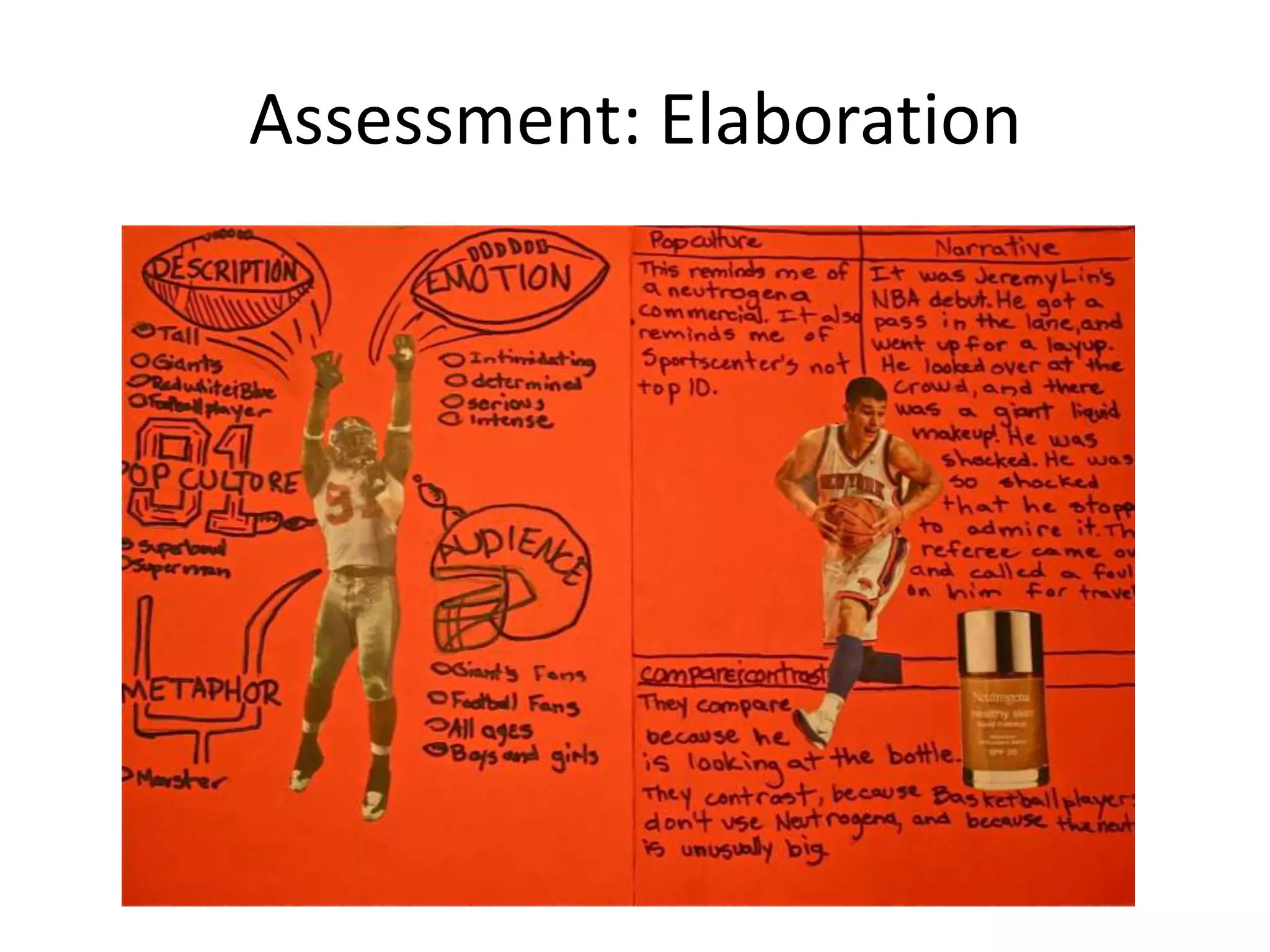 Assessment: Elaboration
 