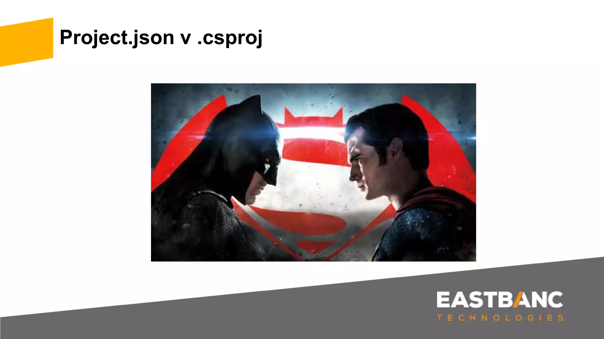 Project.json v .csproj
 