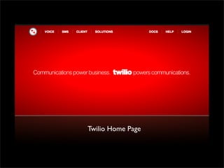 Twilio Home Page
 