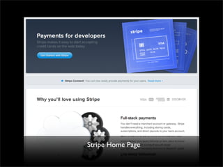 Stripe Home Page
 