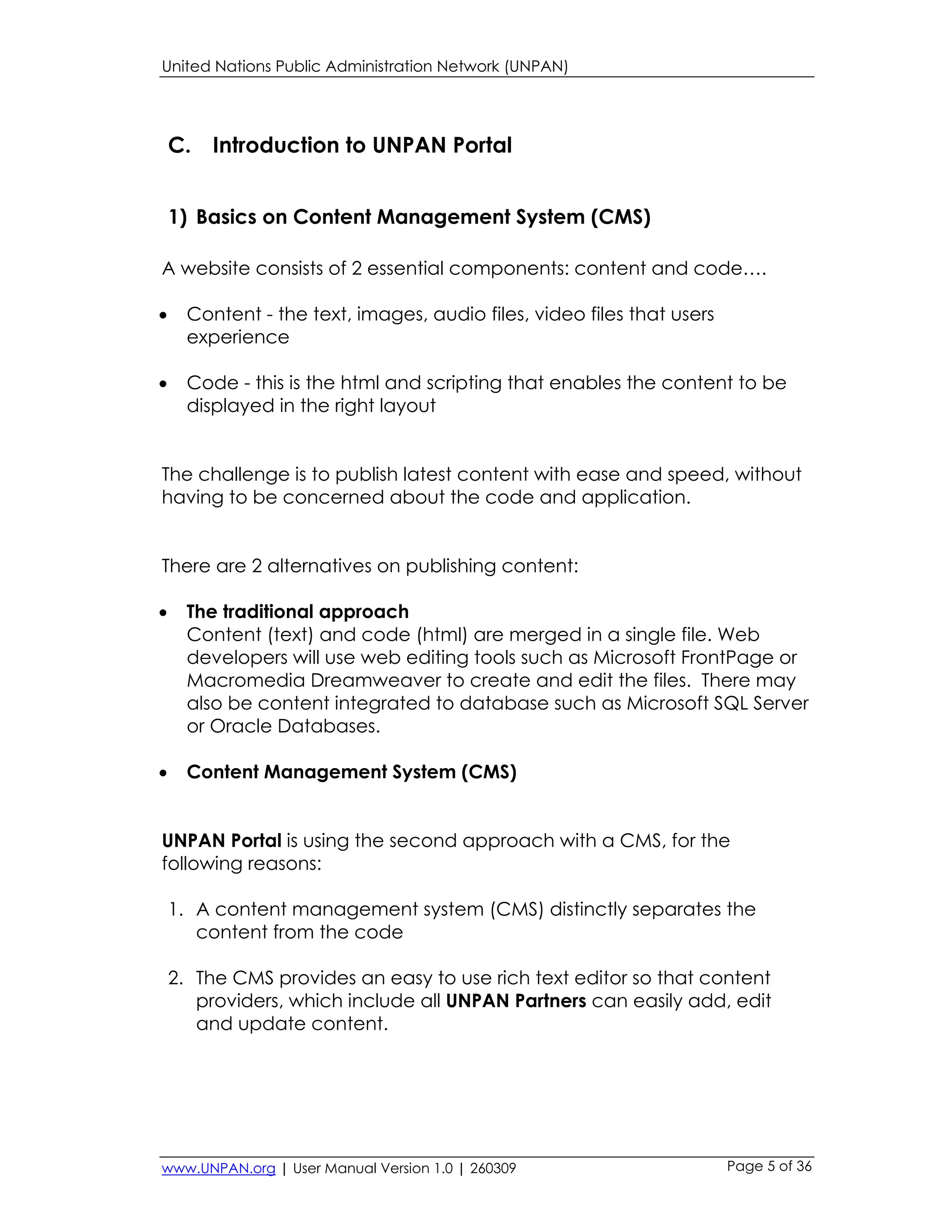 Image showcasing United Nations Public Administration Network (UNPAN) UNPAN Portal Content Management System (CMS ...