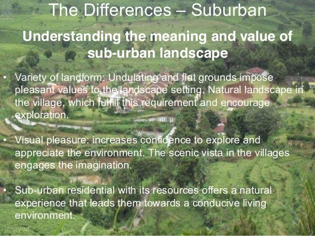 The Similarities and Differences between Urban and Sub ...