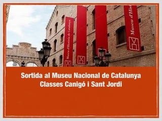 Sortida al Museu Nacional de Catalunya
Classes Canigó i Sant Jordi
 