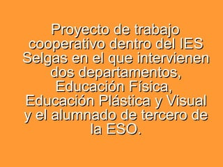 Proyecto de trabajoProyecto de trabajo
cooperativo dentro del IEScooperativo dentro del IES
Selgas en el que intervienenSe...