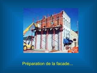 Préparation de la facade... 