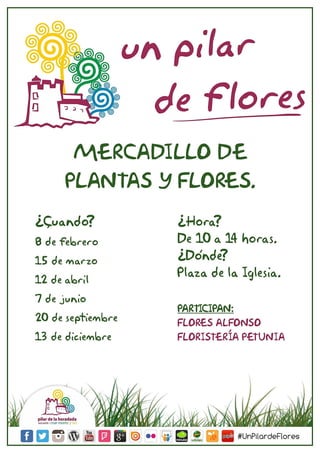 Cartel Un Pilar de Flores 2015