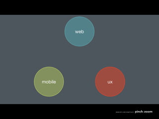 web




mobile         ux
 