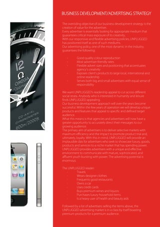 Unplugged Lifestyle Media Kit