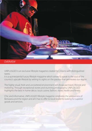 Unplugged Lifestyle Media Kit