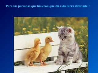 Para las personas que hicieron que mi vida fuera diferente!!

 