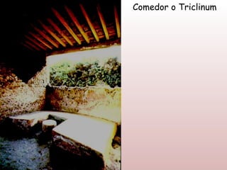 Comedor o Triclinum
 