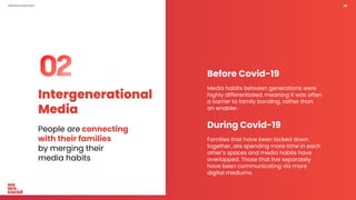 UNPRECEDENTED? 36
Before Covid-19
Media habits between generations were
highly differentiated, meaning it was often
a barr...