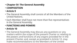 Comprehensive Overview of the United Nations Charter: Principles ...