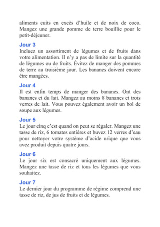 Un programme de perte de poids dans 7 jours