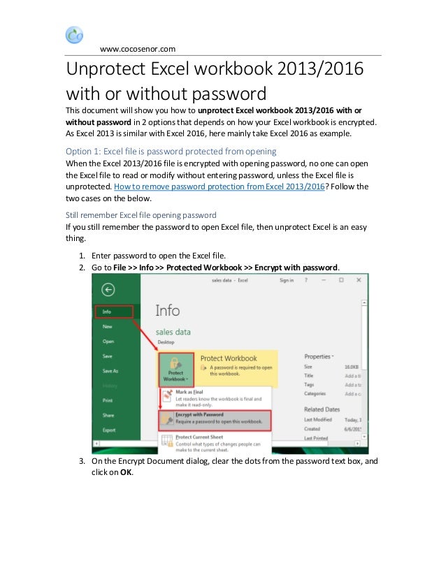 excel password protect file 2013